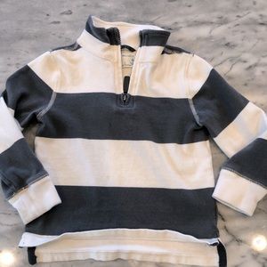 3T Toddler Boy Crewcuts rugby stripe half zip